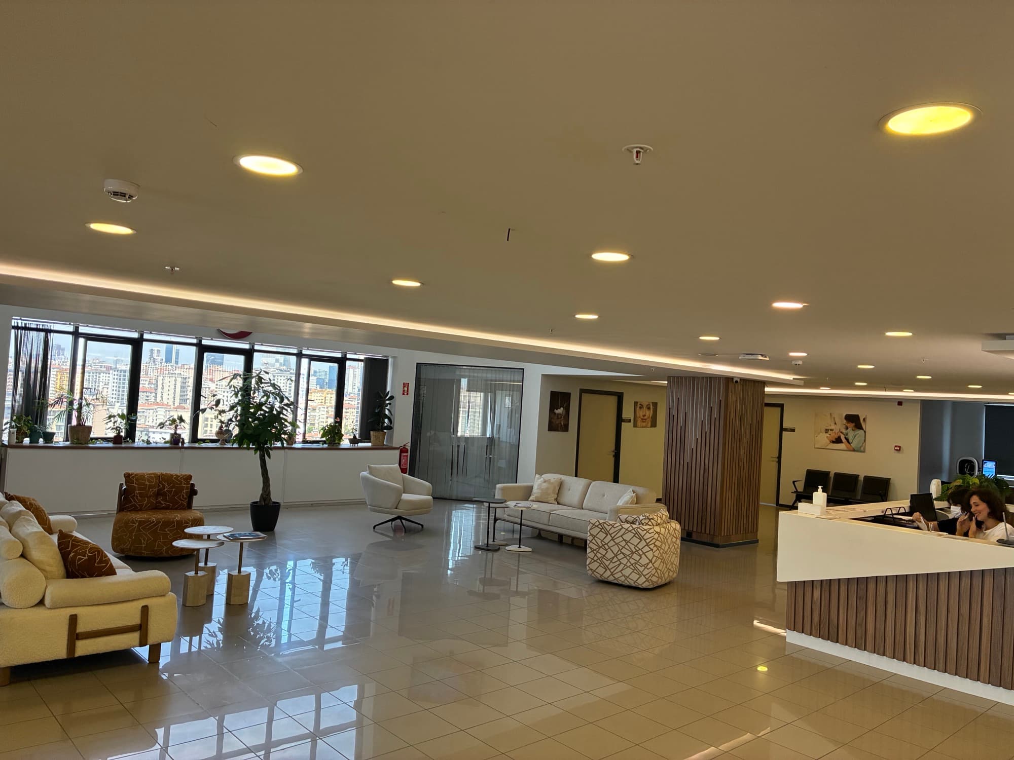 Clinic reception area